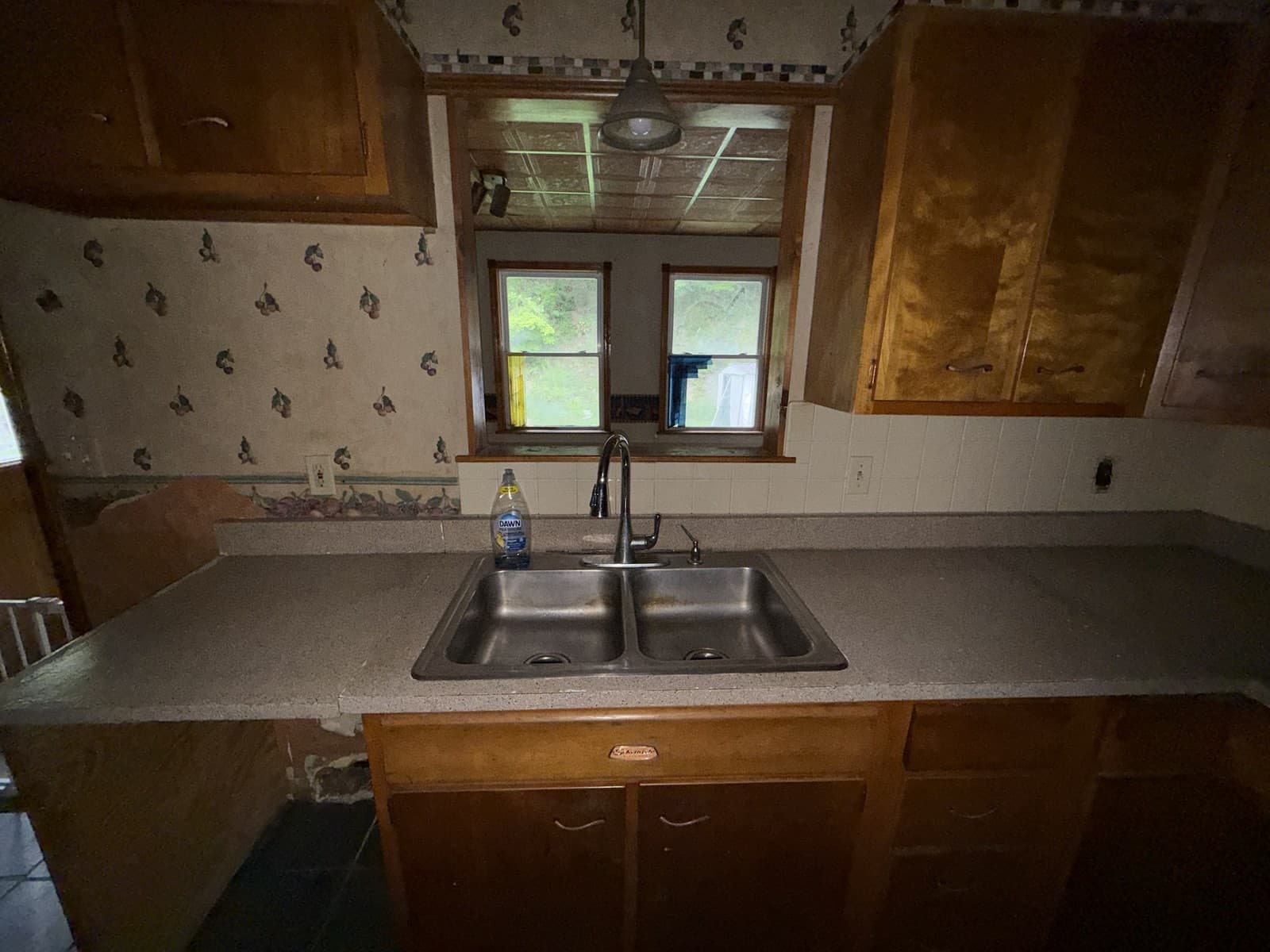 Kitchen sink and cabinetry